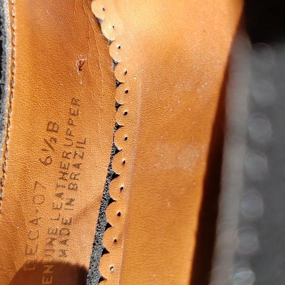 NWOT - UNISA, size 6 1/2 Sling back, black opened toe, suede heels 👠 - Picture 8 of 9